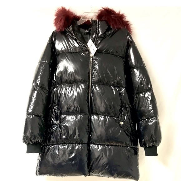 Forever 21 Black Long Puffer Coat - Picture 1 of 3